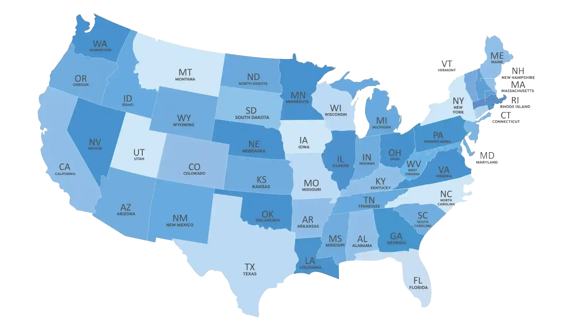 america map all state-to state auto transport